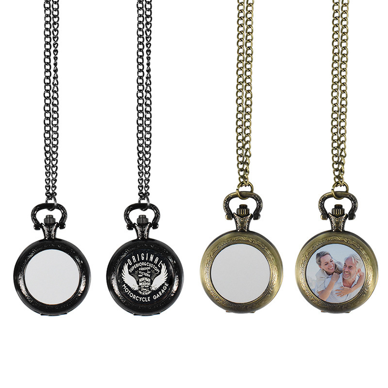 Jewelry With Watches - قلادة ساعة جيب معدنية عتيقة مخصصة،