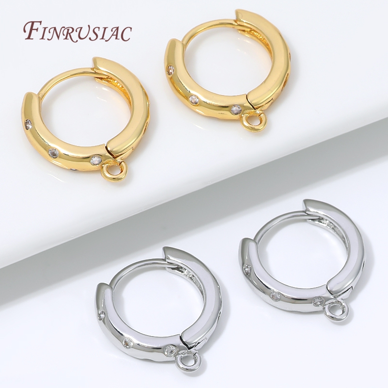 Drop Earrings - خطافات أقراط فرنسية مطلية بالذهب عيار