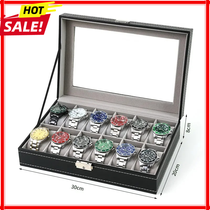 Best Jewelry Watches - صناديق ساعات بـ 2/3/4/5/6/8/10/12 خانة، علب