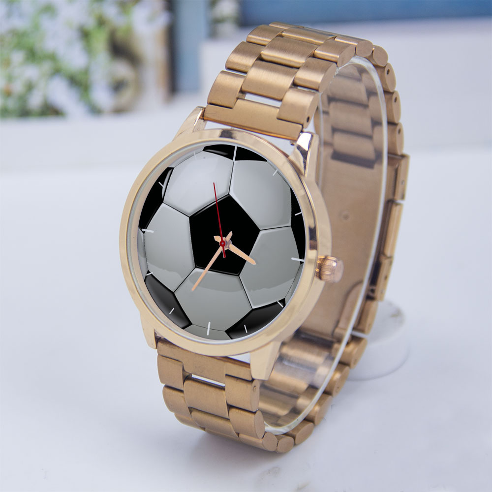 Jewelry With Watches - ساعة كرة القدم بتصميم كرة القدم،