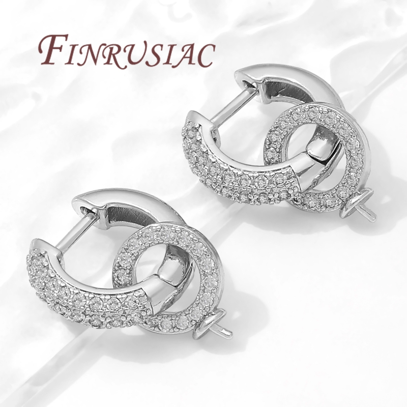 Drop Earrings - خطافات أقراط مطلية بالذهب عيار 18