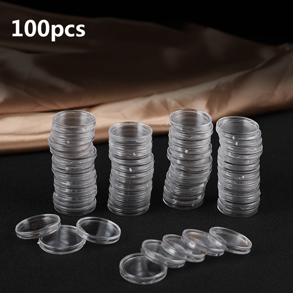 Collectors Coins Jewelry & Watches Of Smithtown - 100 قطعة من صناديق التخزين البلاستيكية