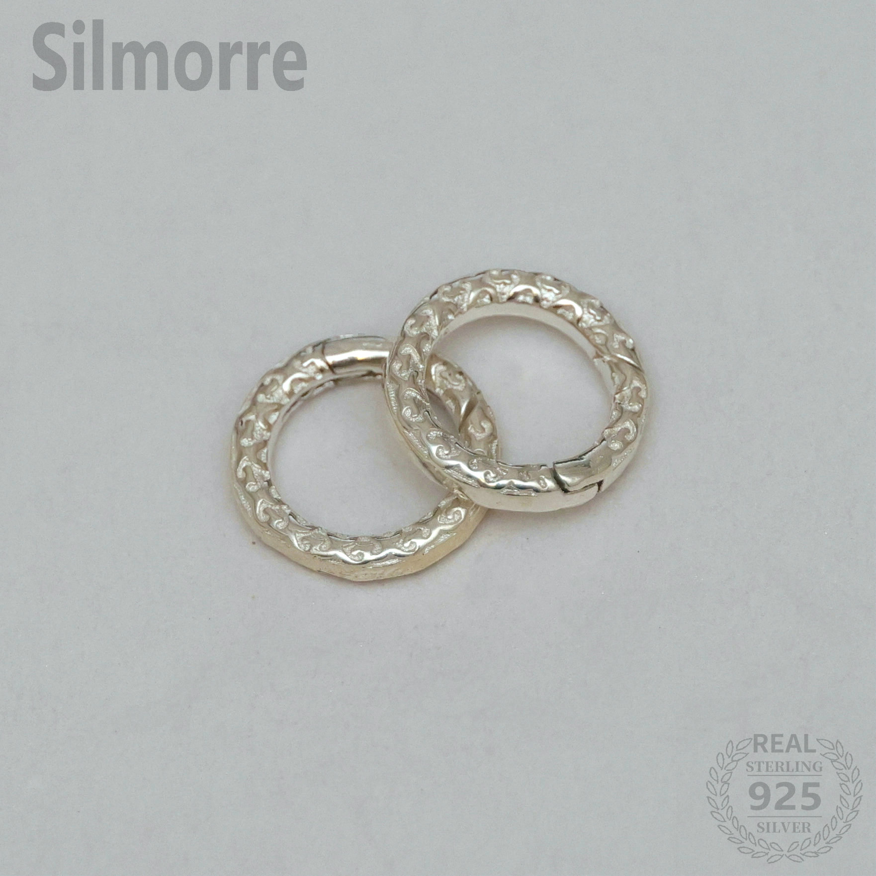 Fine Jewelry & Watches Photos - مشبك دائري من الفضة الإسترلينية عيار