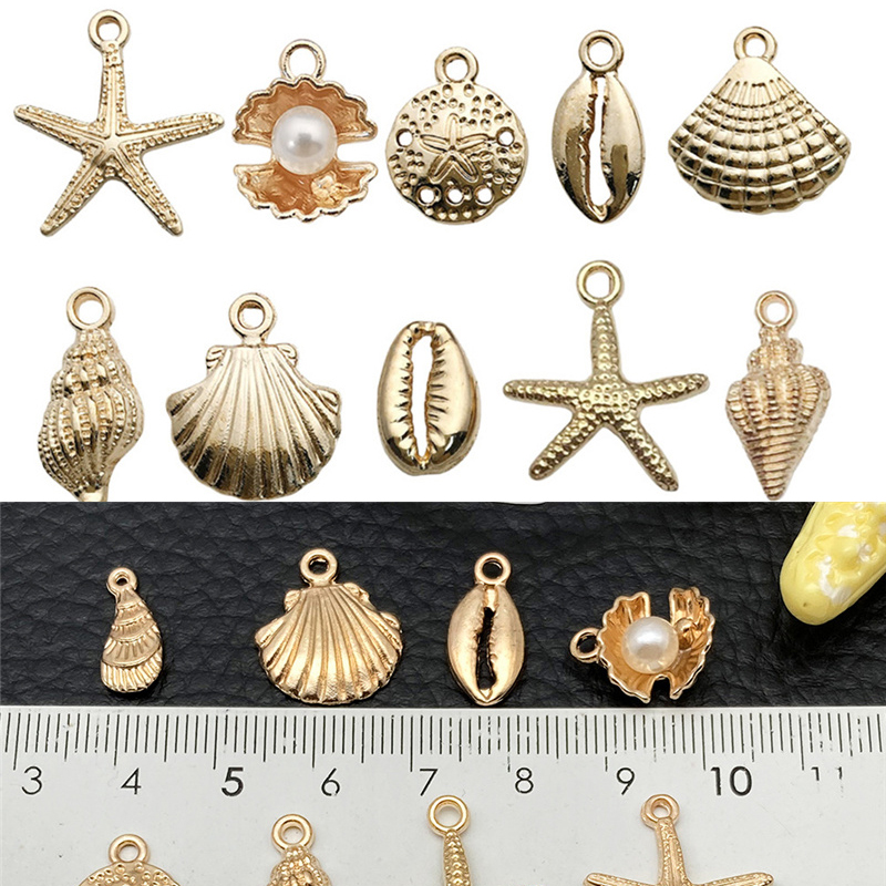 Drop Earrings - 30 قطعة سبائك معدنية قذيفة نجم