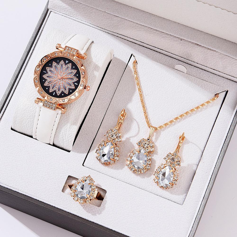 ساعة يد نسائية فاخرة مع طقم مج - مراجعة Jewelry Watches Luxury وسعره