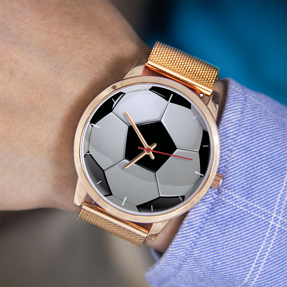ساعة كرة القدم بتصميم كرة القد - مراجعة Jewelry With Watches وسعره