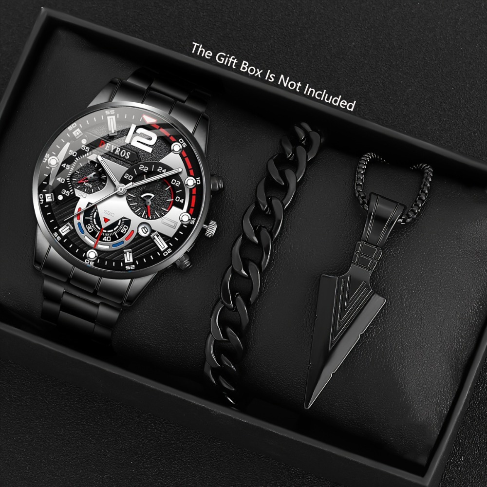 3 قطعة/المجموعة أزياء الرجال و - مراجعة Best Jewelry Watches For Men وسعره