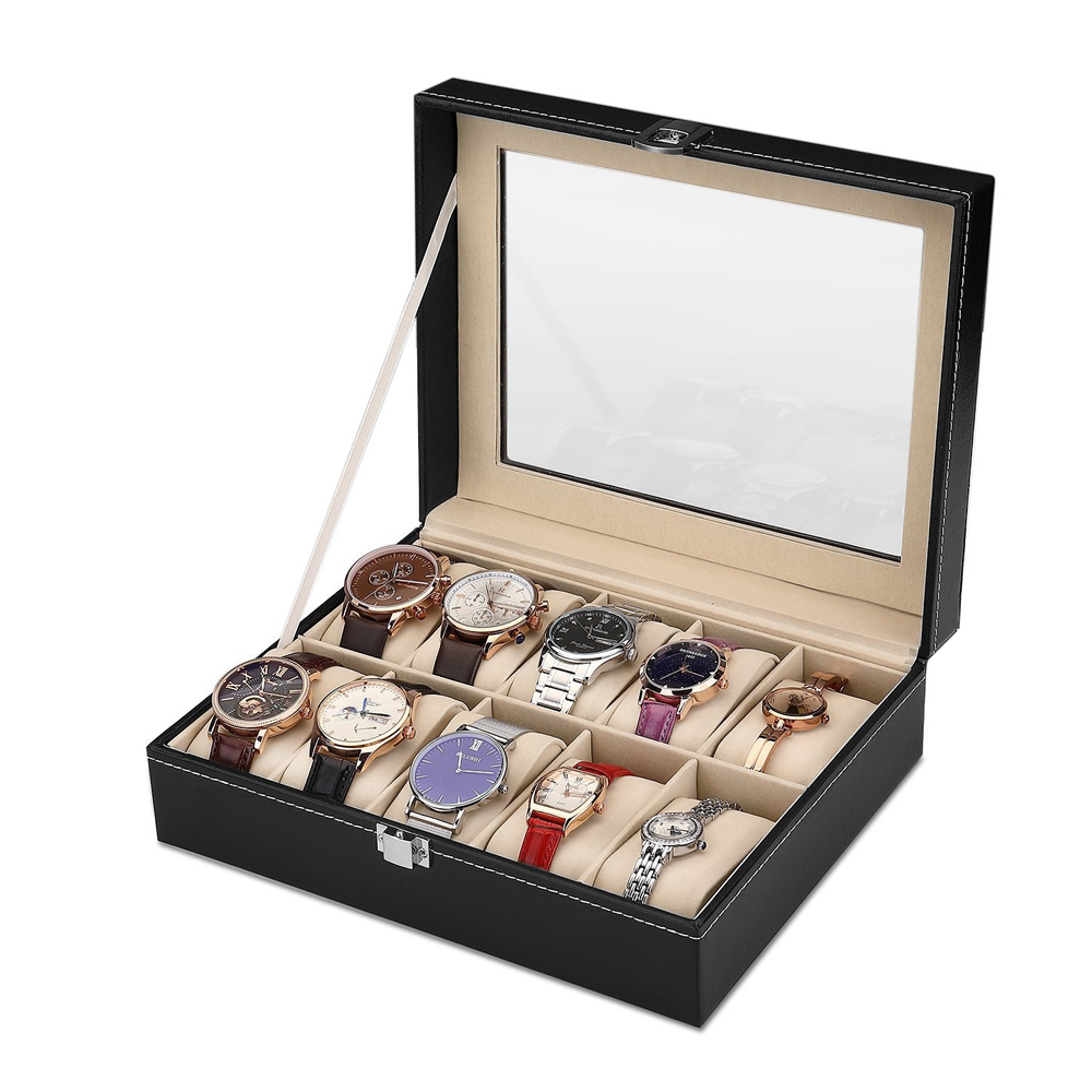 حافظة جلدية PU مع وسادة ناعمة  - مراجعة Best Jewelry Watches For Men وسعره