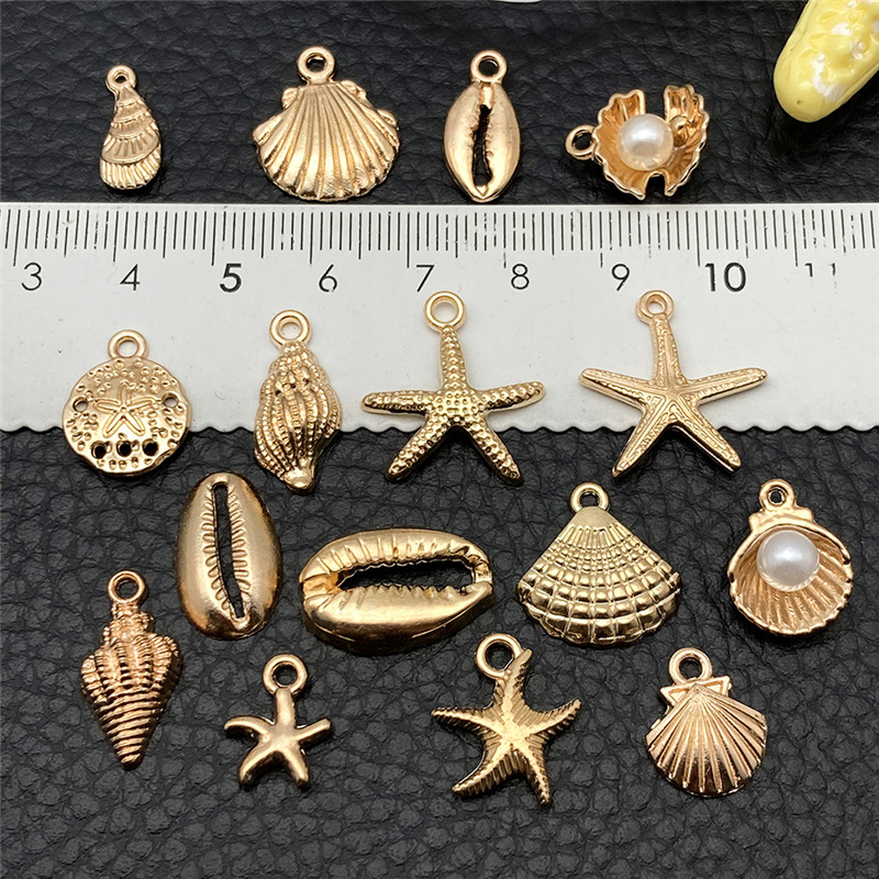 30 قطعة سبائك معدنية قذيفة نجم - مراجعة Drop Earrings وسعره