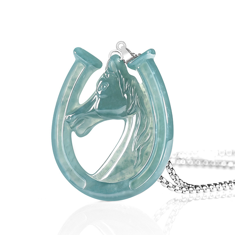 قلادة من الفضة S925 بحجر اليشم - مراجعة Jewelry & Watches Sp Z Oo Ul Frezerów 3 وسعره