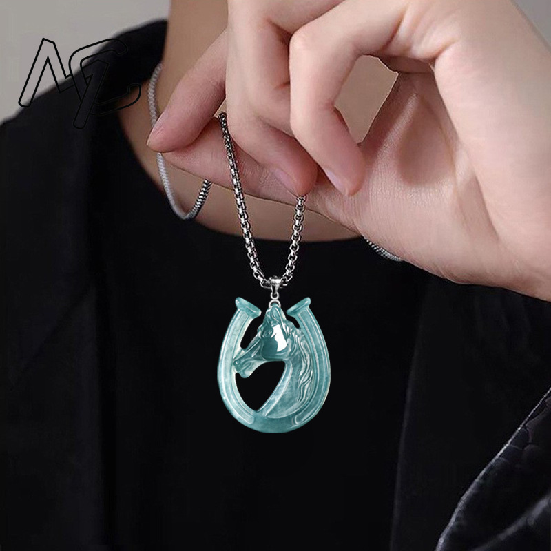 قلادة من الفضة S925 بحجر اليشم - مراجعة Jewelry & Watches Sp Z Oo Ul Frezerów 3 وسعره