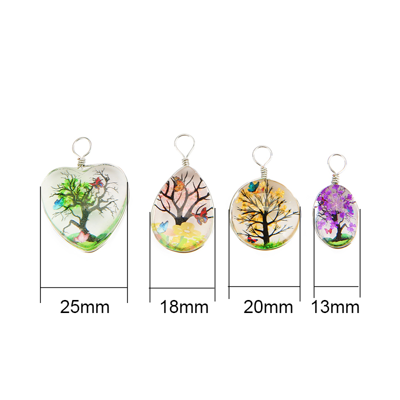 5 قطعة شجرة ملونة كريستال زجاج - مراجعة Drop Earrings وسعره