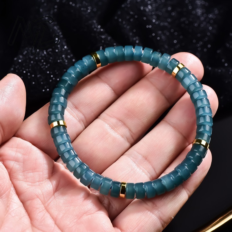 سوار من خرز اليشم الطبيعي الأز - مراجعة Luxury Gifts Jewelry & Watches Namfleg Mostar وسعره