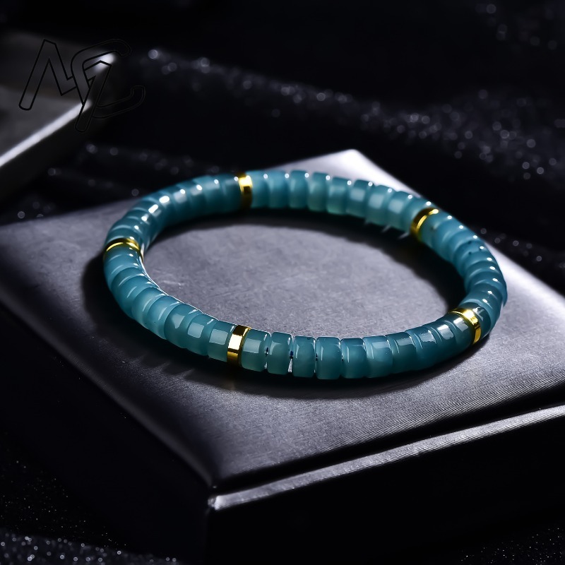 سوار من خرز اليشم الطبيعي الأز - مراجعة Luxury Gifts Jewelry & Watches Namfleg Mostar وسعره