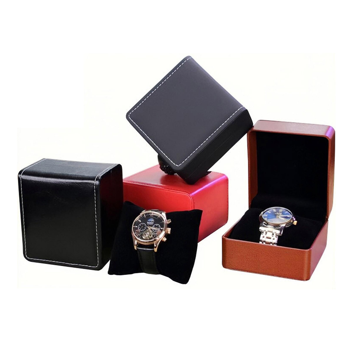 موضة الجلود ووتش صندوق حامل ال - مراجعة Best Jewelry Watches For Men وسعره